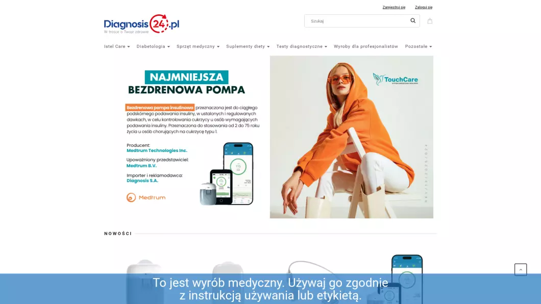 sklep medyczny online - Diagnosis24.pl - podgląd
